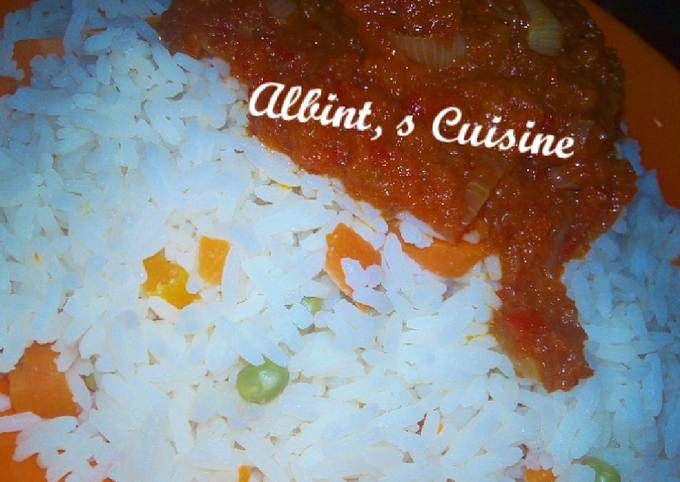 Recipe of Quick Coconut rice and stew