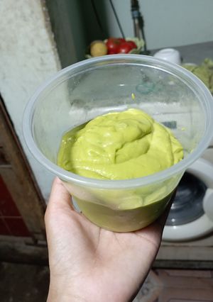 Hình của món Sinh tố bơ xoài.