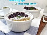 Bubur kacang ijo dan ketan hitam empuk