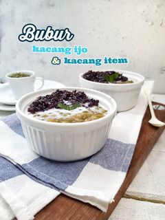 Foto resep Bubur kacang ijo dan ketan hitam empuk