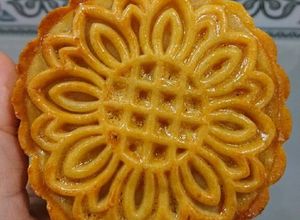Hình của món Bánh trung thu nhân đậu xanh.