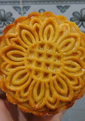 Hình của món Bánh trung thu nhân đậu xanh.