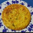 Tortilla de patata con pimiento verde