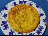 Tortilla de patata con pimiento verde