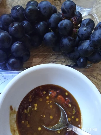 Cara Gampang Membuat Resep Rujak anggur bumbu petis yang Menggugah Selera Anti Ribet, Lezat Sekali