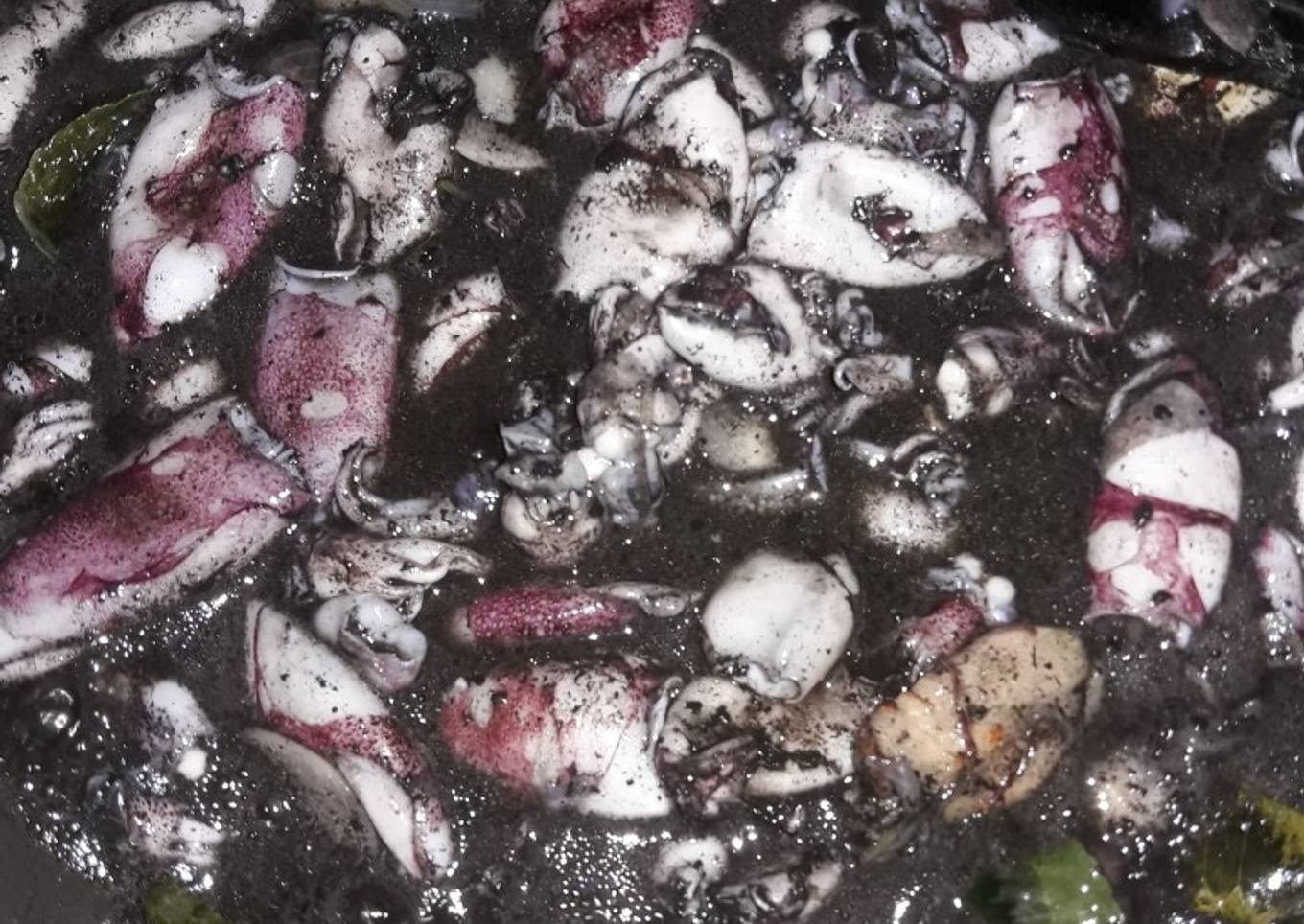 Cumi dengan saus tiram dan merica