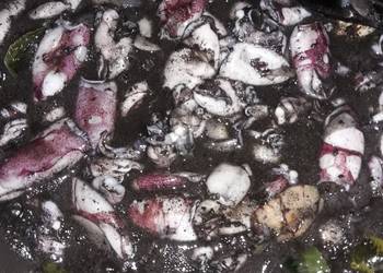 Cara Memasak Cepat Baby cumi saos tiram lada hitam Yummy Mantul