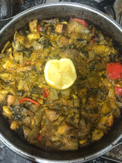Una foto de 142. Paella de verduras y magret de pato (principal paella)