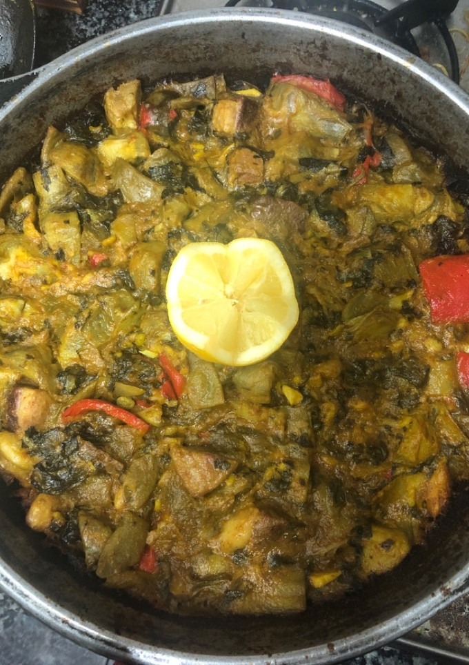 Una foto de 142. Paella de verduras y magret de pato (principal paella)