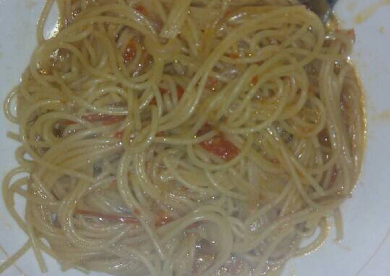 Fried spaghetti