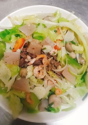 Hình của món Phở trộn eatclean.