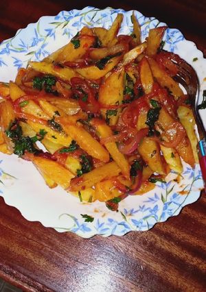 A picture of Chips masala.