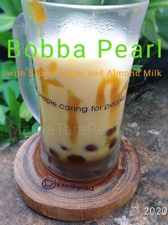 Foto resep Bobba (Bubble) Pearl with Palm Sugar and Almond Milk