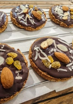 Une photo de Biscuits aux graines et chocolat