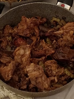 A picture of 苦瓜炆鴨 (Bitter Melon with Duck).