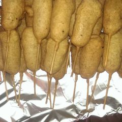 A picture of Corn dogs.