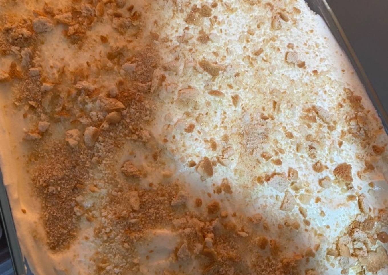 Postre tipo tiramisú sin huevo