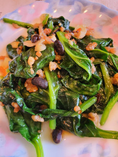 豆豉絞肉炒皇宮菜 的食譜成品照片