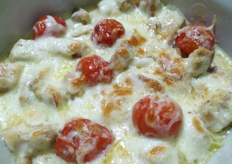 Cara Gampang Menyiapkan Baked Creamy Chicken Tomato#keto yang Enak Banget