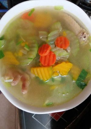 Hình của món Canh bí thập cẩm.