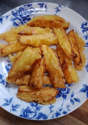 酥炸地瓜 的食譜成品照片