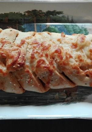 A picture of Chicken Braided Bread.