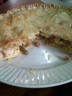 Una foto de Tarta de pollo con verduras