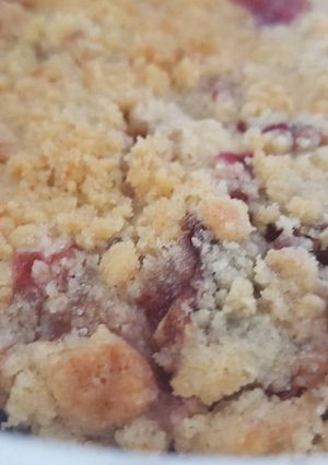 Une photo de Crumble de quetsch