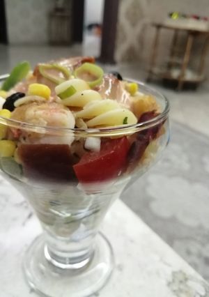 صورة لوصفة سلطه seafood 💛