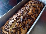 Budín de banana y harina de arroz en licuadora