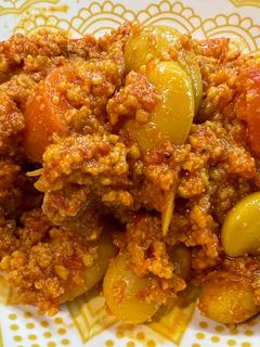 Φωτογραφία της συνταγής Φασόλια γίγαντες με τραχανά