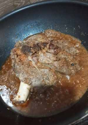A picture of Mutton Leg Recipe.