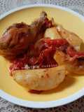 Poulet roti aux pommes de terre 🍗🥔🍴