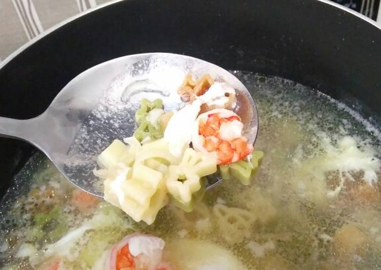 Resep Sup Macaroni Mudah, Enak