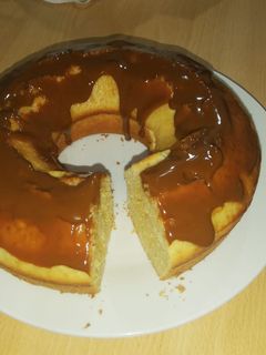 Una foto de Bizcochuelo de vainilla en licuadora