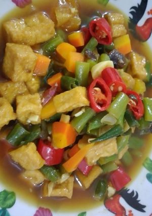 Foto resep Asem-asem Buncis Wortel &Tahu coklat