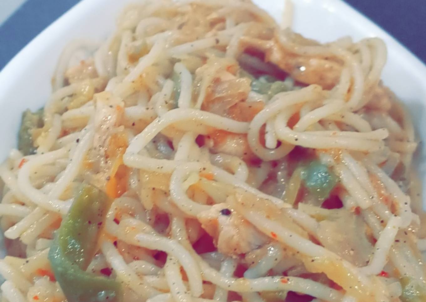 Chicken veg spaghetti