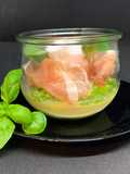 Flan di Parmigiano con Piselli e Speck in Vasocottura