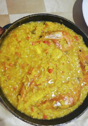 Una foto de Arroz caldoso o paella, al gusto.🥘