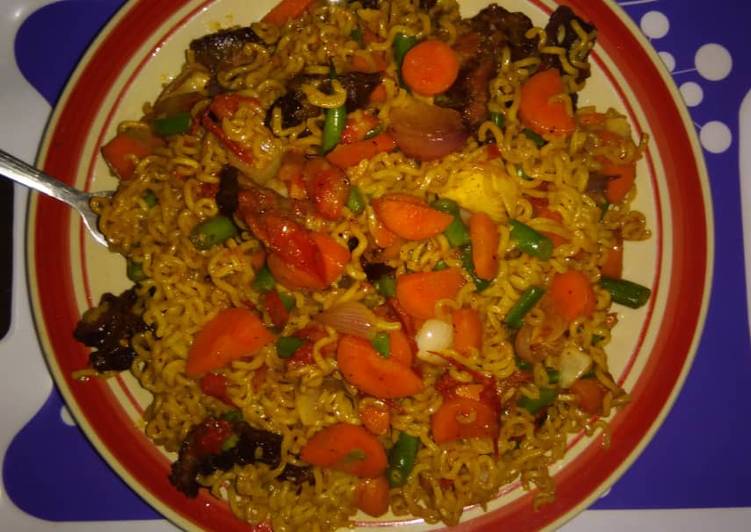 Recipe: Appetizing Stir fry noodle with suya This is A Recipe That Has Been Tested  From Homemade !!