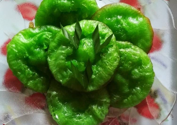 resep cara bikin Cucur pandan (perdana)