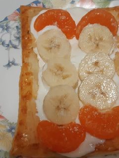 Una foto de Tartaletas de yogur y fruta