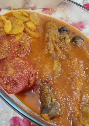 عکسی از دستور گوجه بادمجون کبابی