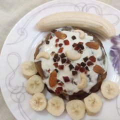 Banana pancakes A picture of Banana pancakes.