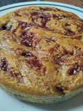 Budín🍮 de naranja🍊 con uvas🍇 vegano🍰..