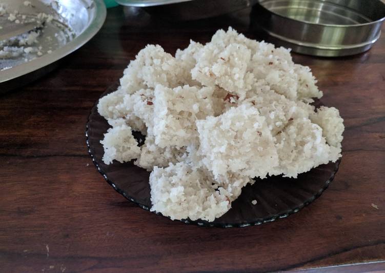 Easiest Way to Prepare Quick Coconut burfi