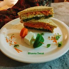 A picture of ત્રિરંગી સેન્ડવીચ.(Tricolour Sandwich Recipe in Gujarati).