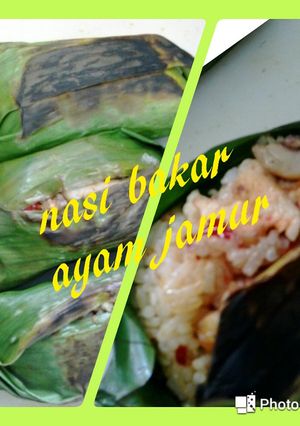 Foto resep Nasi Bakar Ayam Jamur