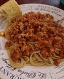 Fideos con tuco vegetariano