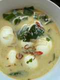 Telor kuah santan segar daun so